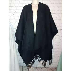 Women's One Size Black Coatigan.